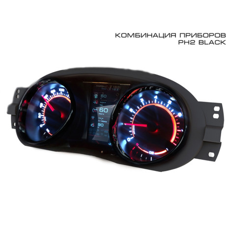 Комбинация приборов GF 890 PH2 (черные кольца) для L@DA L@ЯGUS FL, Nissan Terrano III, Renault Dokker, Duster II, Logan II,Sandero II купить недорого с доставкой в Одинцово
